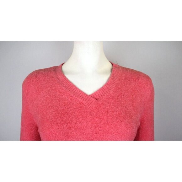 CROFT & BARROW - WOMEN'S PINK SOFT TEXTURED PULLOVER SWEATER - SIZE S - Picture 3 of 6